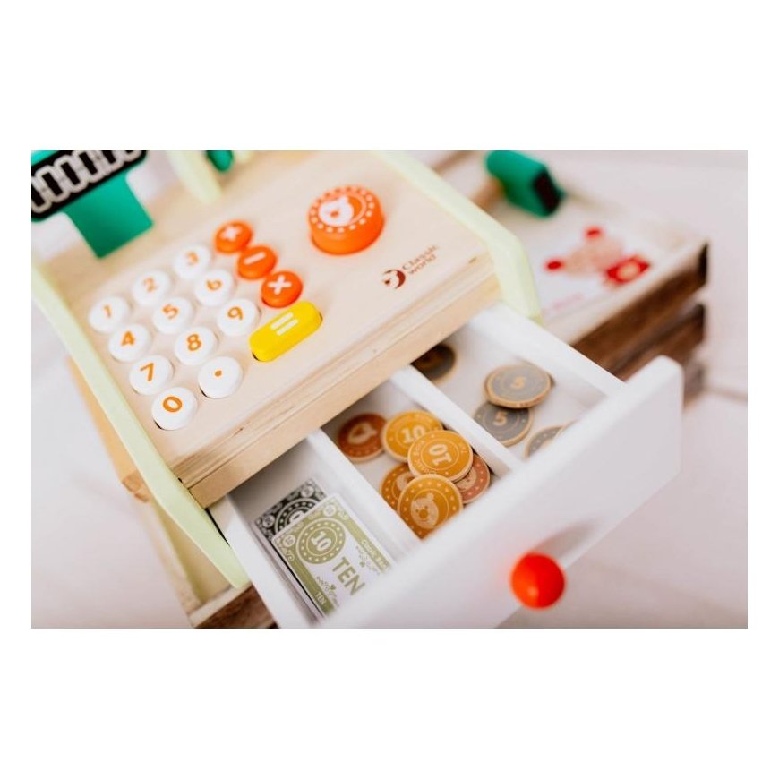 Classic World toy cash register with accessories – 5