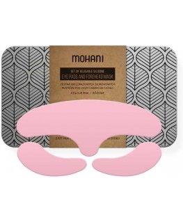 Mohani Reusable Silicone Eye Patches and Forehead Mask Pink