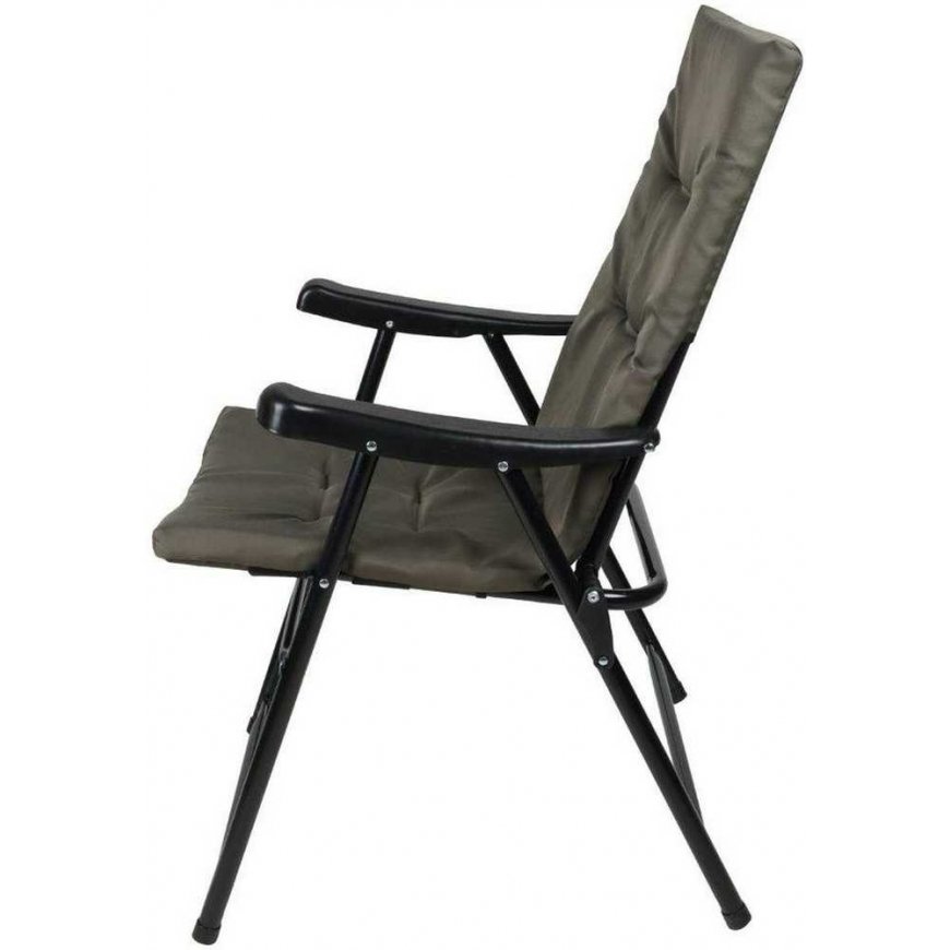 Saska Garden Kėdė OGRODOWE SKŁADANE 59X66X45/90CM Z PODUSZKĄ SZARE – 2