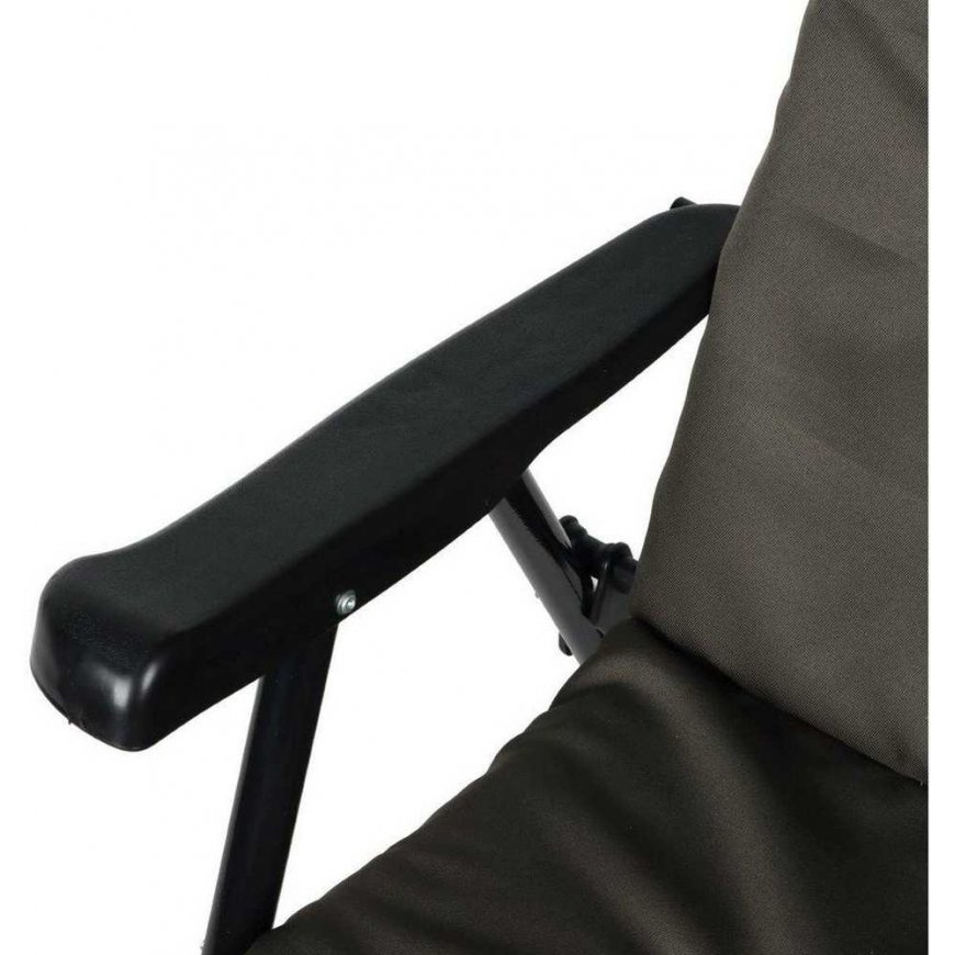 Saska Garden Chair OGRODOWE SKŁADANE 59X66X45/90CM Z PODUSZKĄ SZARE – 5