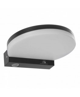 Maclean Lampa ścienna zewnętrzna 15w mce346gr gray