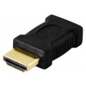 Deltaco HDMI-17 kaapelin sukupuolenvaihtaja 19-pin HDMI musta Deltaco HDMI-17 kaapelin sukupuolenvaihtaja 19-pin HDMI musta