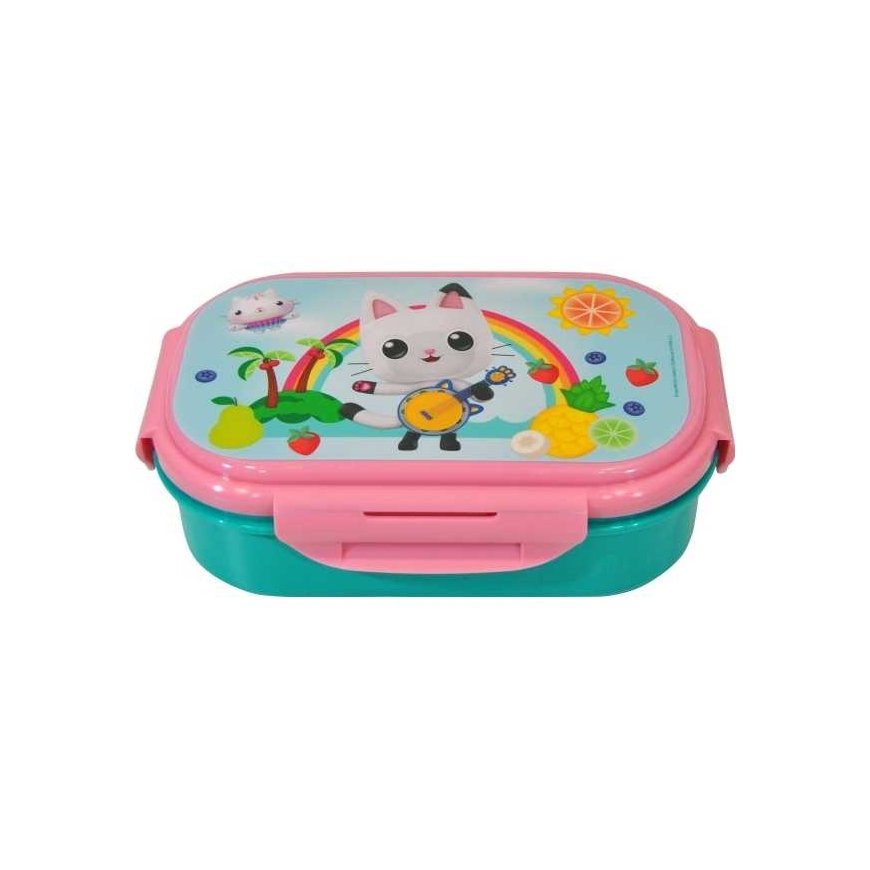 Euromic - Gabby's Dollhouse - Priešpiečių dėžutė with cutlery (033708705) /School