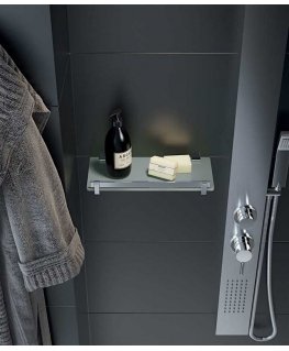 Shower shelf Gedy CD18-38, 300 mm x 58 mm x 146 mm, chrome