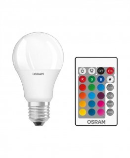 LED bulbs OSRAM, A60, E27, 9 W, 806 lm, RGBW, 2 pcs.