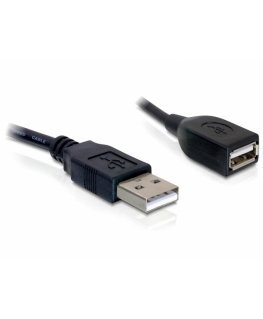 DeLOCK Kabel USB 2.0 Verlaengerung, A/A 15cm S/B USB kabelis 0,15 m Melns