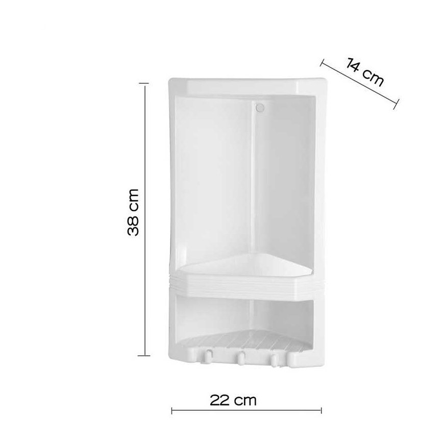 Corner shelf Gedy Junior 8079 02, 14 x 22 x 38 cm – 2