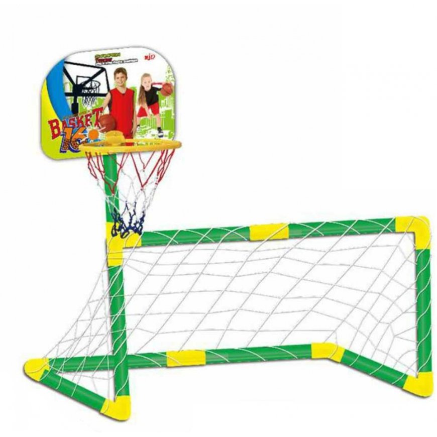 WOOPIE 2in1 set basketball soccer goal + balls – 5