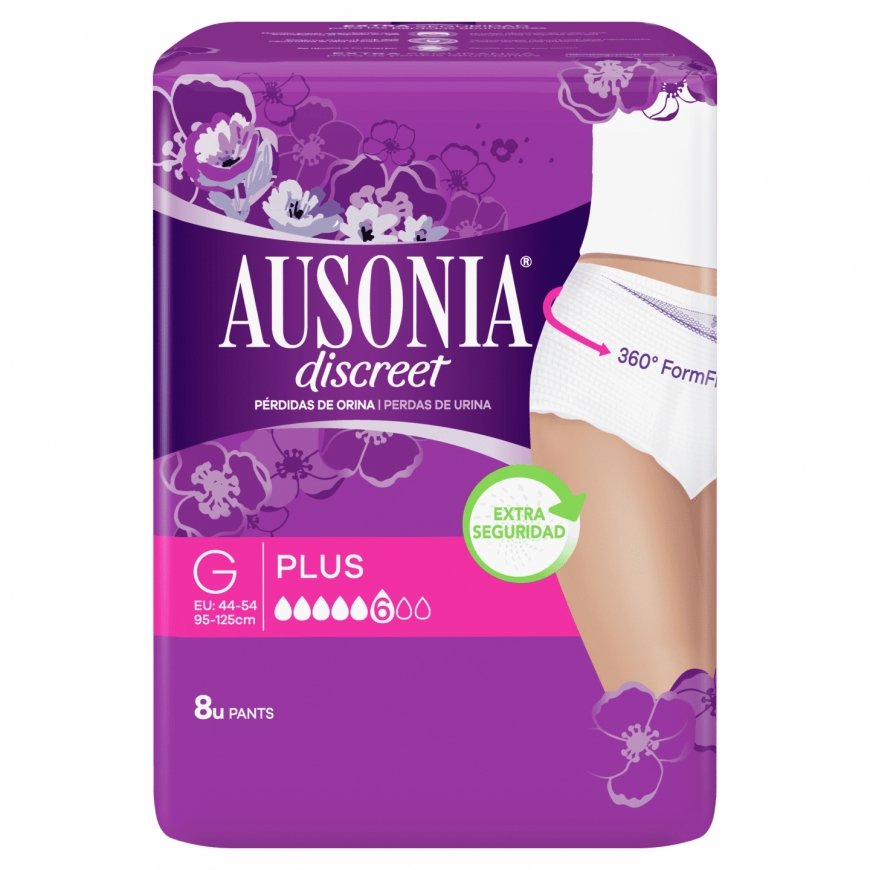 Ausonia DISCREET Plus G Sievietēm Balts 8 pcs