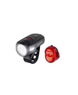 SIGMA AURA 45 USB priekinis žibintas + NUGGET II galinis žibintas
