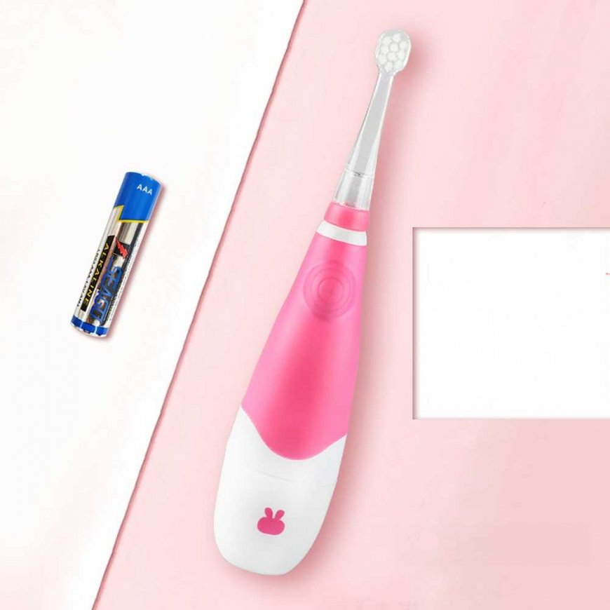 SEAGO children's sonic dantų šepetėlis, pink, 1xAAA 1.5V (not įeina), 4 tips, SG-902 Rožinė – 4