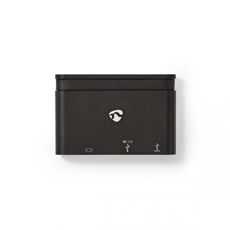Nedis TCARF220BK kannettavien tietokoneiden telakka ja porttitoistin USB 3.2 Gen 1 (3.1 Gen 1) Type- – 4