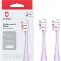 Oclean Professional Clean brush head, 2 pcs, purple Oclean Professional Clean brush head, 2 pcs, purple