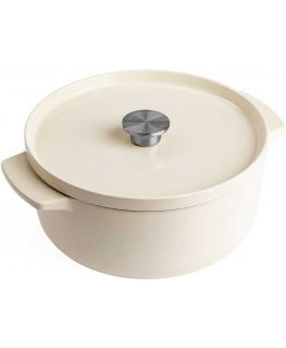 KitchenAid garnek żeliwny 5,2L Almond Creamy