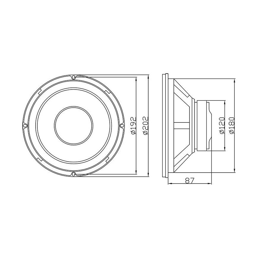 BLOW garsiakalbis A-200 4Ohm – 3