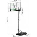 Salta center kosz stojący do koszykówki 125 cm x 371 cm Salta center kosz stojący do koszykówki 125 cm x 371 cm