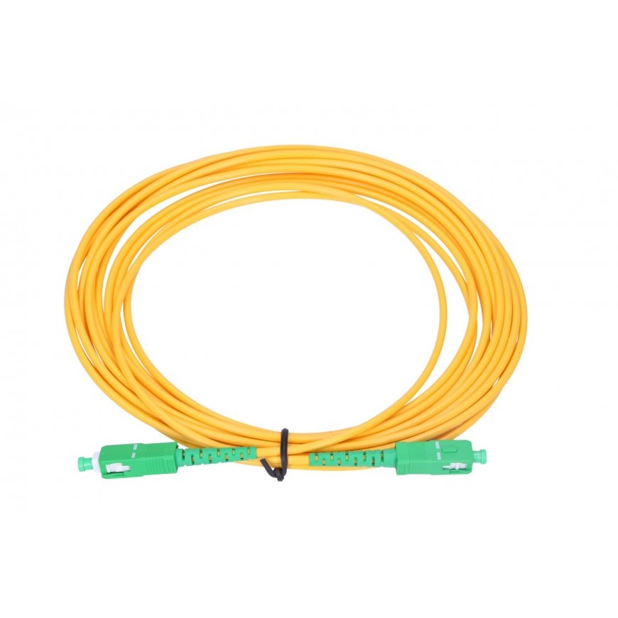 Extralink EX.1575 InfiniBand un optiskās šķiedras kabelis 5 m SC FTTH Zaļš, Dzeltens