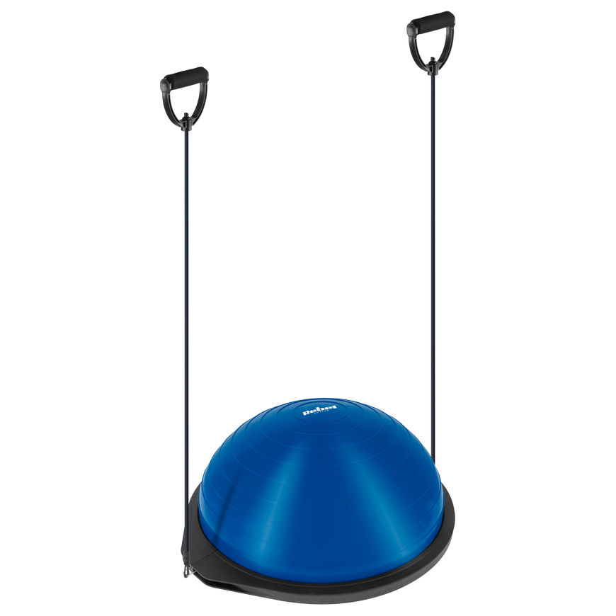 Półpiłka do balansowania, trener równowagi 46cm + pompka, REBEL ACTIVE