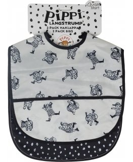Peppi Longstocking dinner plate, 2 pcs, black