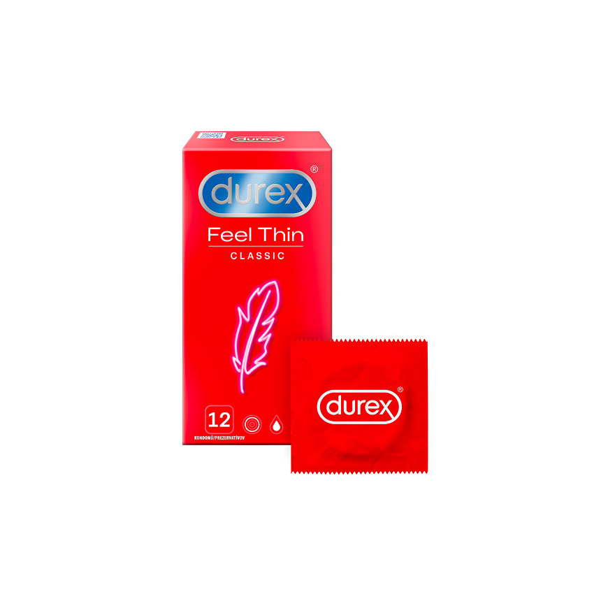Durex Feel Thin Classic thin latex condoms 12 pcs – 3