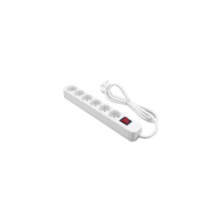 MediaRange MRCS206 удлинитель 1,4 m 6 розетка(и) Белый
