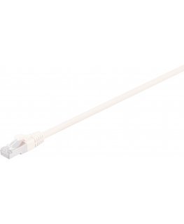 Fuj:tech CAT6A S/FTP network cable, 0.5 m, white