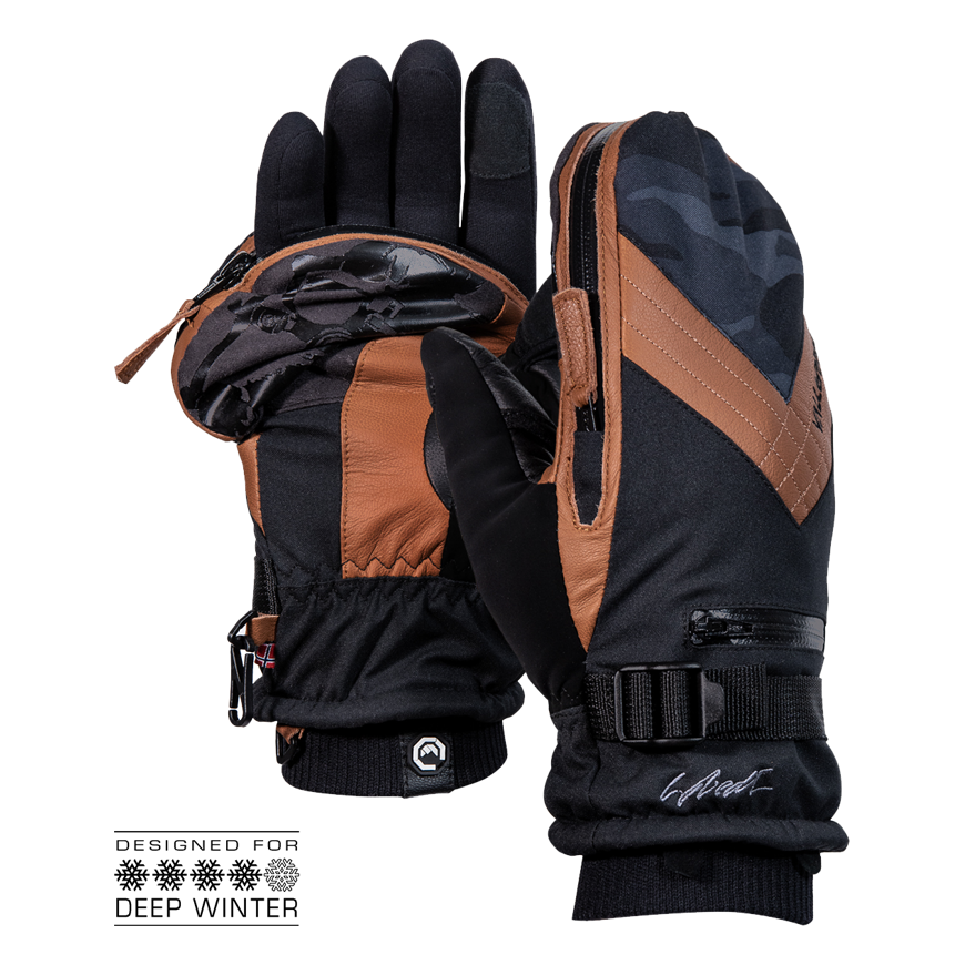 Vallerret Skadi Zipper Mitt PSP Brown M