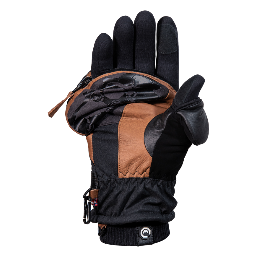 Vallerret Skadi Zipper Mitt PSP Brown M – 4
