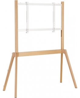 Mozi Art Series FS-15 floor stand for 49 - 75" TV, beech