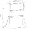 Mozi Art Series FS-15 -lattiajalusta 49 - 75" televisiolle, pyökki