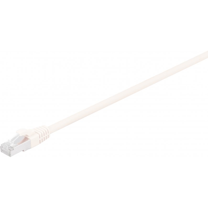 Fuj:tech CAT6A S/FTP -verkkokaapeli, 1 m, valkoinen