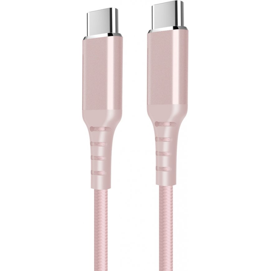 Fuj:tech USB-C - USB-C -kaapeli, 1m, vaaleanpunainen – 2