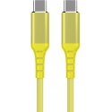 Fuj:tech USB-C - USB-C cable, 2m, yellow Fuj:tech USB-C - USB-C cable, 2m, yellow