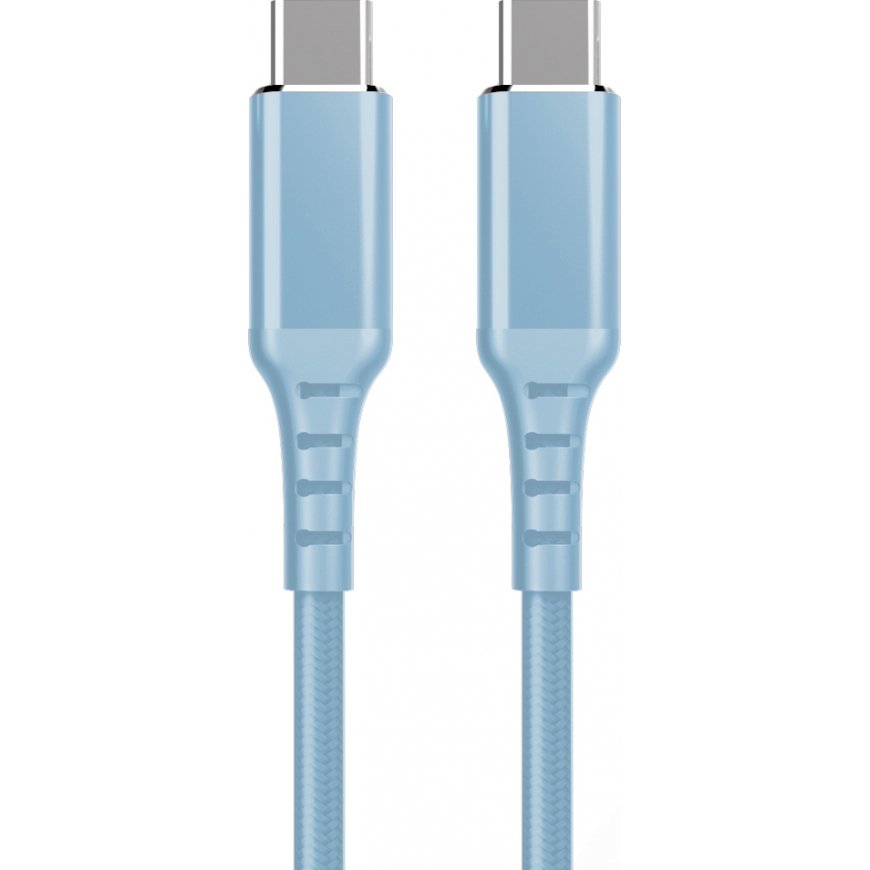 Fuj:tech USB-C - USB-C -kaapeli, 2m, vaaleansininen