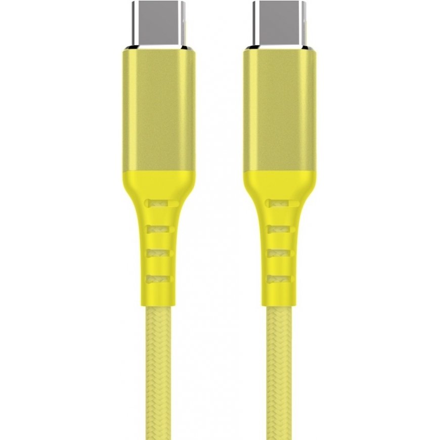 Fuj:tech USB-C - USB-C -kaapeli, 1m, keltainen