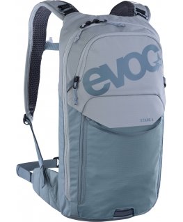 Evoc Stage 6 cycling backpack with 2 liter water bladder, blue-grey