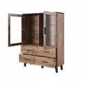 Cama display cabinet LOTTA 2D4D wotan oak + mat black Cama display cabinet LOTTA 2D4D wotan oak + mat black