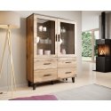 Cama display cabinet LOTTA 2D4D wotan oak + mat black Cama display cabinet LOTTA 2D4D wotan oak + mat black