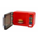 Lean Toys Microwave Oven Toy Microwave Red Accessories