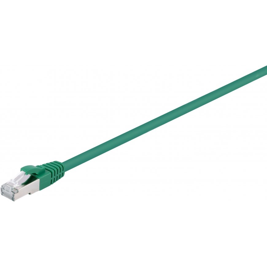 Fuj:tech CAT6A S/FTP -verkkokaapeli, 1 m, vihreä