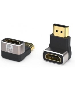 Fuj:tech HDMI Ultra High Speed 90° corner adapter, version 3