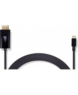 Fuj:tech Displayport - USB-C kaapeli, 2m