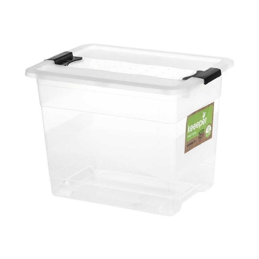 Keeeper Cornelia storage box clear 24 L box 1/2