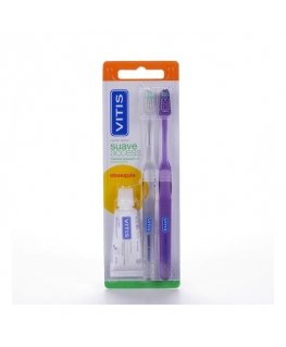 Vitis Double Set Den Access Soft Dantų šepetėlis Dantų pasta