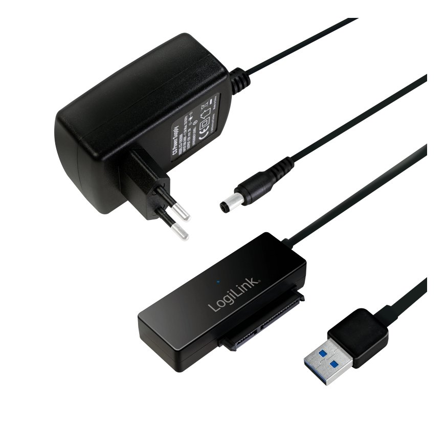LogiLink AU0050 storage drive docking station USB 3.2 Gen 1 (3.1 Gen 1) Type-A Black
