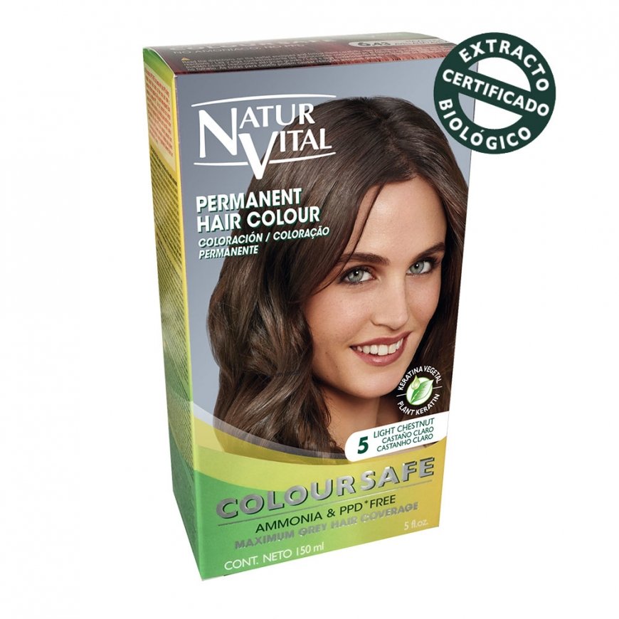 Naturaleza y Vida Coloursafe Hiusväri Ruskea 150 ml