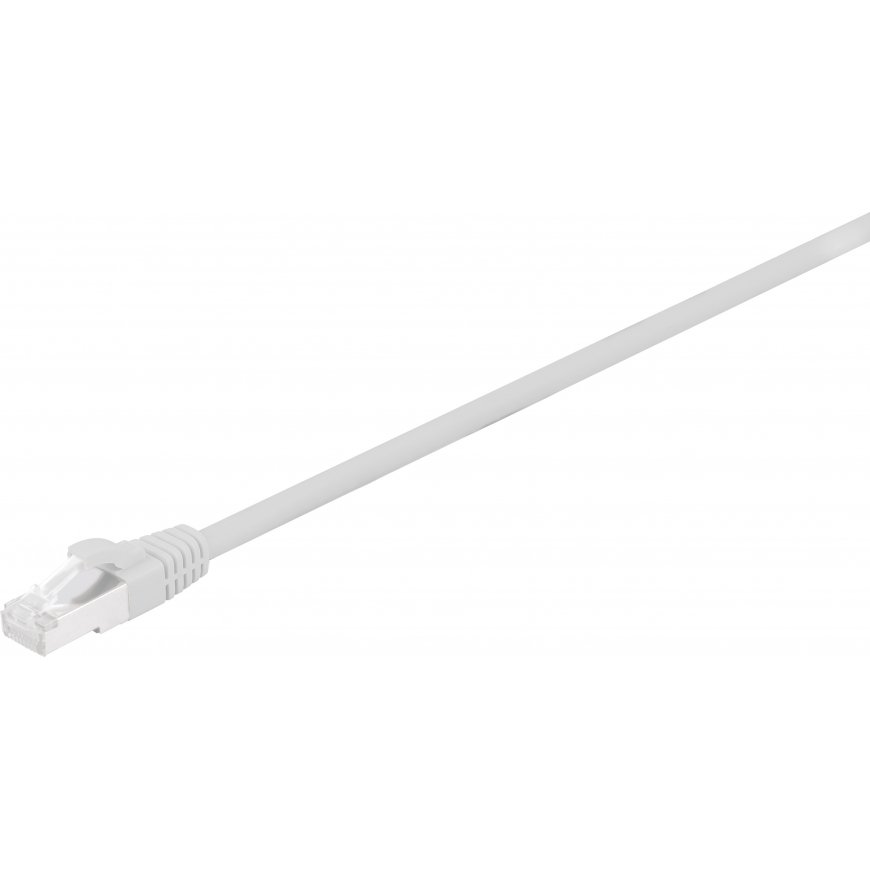 Fuj:tech CAT6A S/FTP network cable, 0.5 m, gray