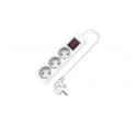 Fuj:tech 3-part extension cord, 5 m, white Fuj:tech 3-part extension cord, 5 m, white