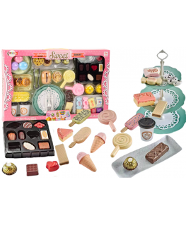 Lean Toys Confectionery Cafe Set Sweets Figurines Coffee Cake 50 pieces.