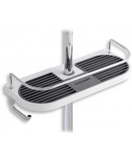 Shower shelf Ferro 65580.1, 280 mm x 90 mm x 120 mm, white